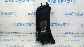 Left front rear pillar trim Volvo XC90 16-23 black Alcantara, under the air vent, worn