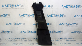 Left upper center pillar trim, Volvo XC90 16-23, black Alcantara, dry cleanable, worn