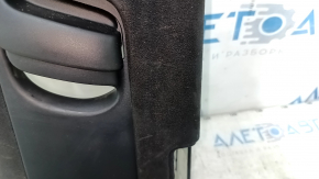 Right front rear pillar trim for Volvo XC90 16-23, black Alcantara, under the air vent, dry-cleanable, worn