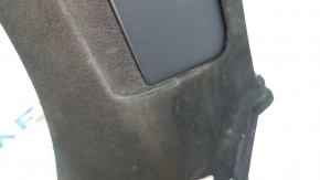 Right front rear pillar trim for Volvo XC90 16-23, black Alcantara, under the air vent, dry-cleanable, worn