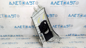 Right front rear pillar trim for Volvo XC90 16-23, black Alcantara, under the air vent, dry-cleanable, worn