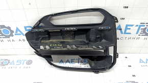 BMW X3 G01 18-21 right front bumper lower grille for fog lights and parking sensors, gloss black, crack in mount