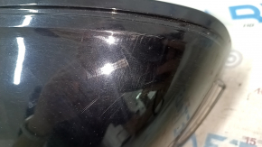 Left side mirror assembly for Volvo XC90 16-23, 14+4 pins, turn signal, heated, auto-dimming, BSM, camera, black, scratches