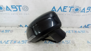 Right side mirror assembly for Volvo XC90 16-23, 15+4 pins, turn signal, heated, auto-dimming, BSM, camera, black, chips, scratches