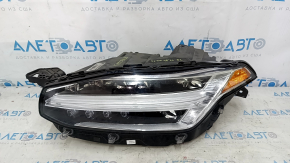 Volvo XC90 16-18 LED front left headlight assembly, sand, cobweb, polishable
