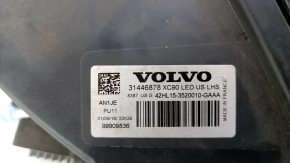 Volvo XC90 16-18 LED front left headlight assembly, sand, cobweb, polishable