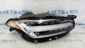 Volvo XC90 16-18 LED right front headlight assembly, sand, cobwebs, scratches, needs polishing