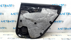 Rear left door panel, black leather, Audi E-Tron 19-23, without curtain