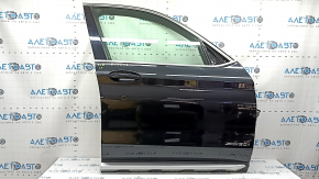 Front right door assembly BMW X3 G01 18-21 keyless, black 475M, scratches on molding, bumper