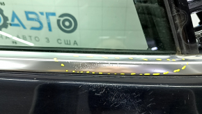 Front right door assembly BMW X3 G01 18-21 keyless, black 475M, scratches on molding, bumper