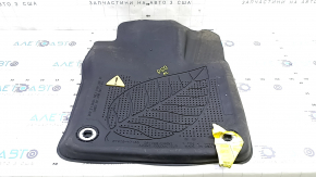 Front left floor mat for Toyota Prius 50 16-22 black rubber