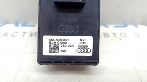 Front left window lift control for Audi E-Tron 19-23 black