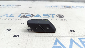Front left central door lock button for Audi E-Tron 19-23, black