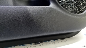 Front left door trim panel for Toyota Prius 50 16-17, black, black insert, black leather armrest, with window control, scratches