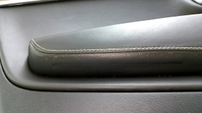 Door trim, rear left, Volvo XC90 16-22, black leather, under the curtain, armrest and insert, black nappa leather, walnut molding, Bowers & Wilkins, scratches, dry-cleanable