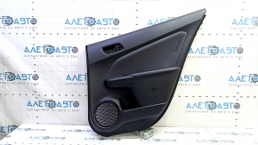 Door trim panel rear right Toyota Prius 50 16-18 black, black insert, armrest leather black, with window lift control, scratches