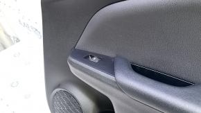 Door trim panel rear right Toyota Prius 50 16-18 black, black insert, armrest leather black, with window lift control, scratches