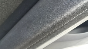 Rear left door trim panel BMW X3 G01 18-21 black leatherette, black armrest, wood insert Var.poplar, gray, with handle, scratches