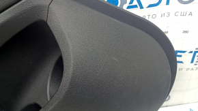 Rear left door trim panel BMW X3 G01 18-21 black leatherette, black armrest, wood insert Var.poplar, gray, with handle, scratches