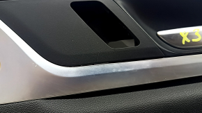 Front right door trim panel BMW X3 G01 18-21 black leatherette, black armrest, wood insert Var.poplar, gray, with handle, scratches