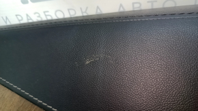 Volvo XC90 16-22 front right door panel, black leather, armrest and insert, black nappa leather, walnut molding, Bowers & Wilkins, scratches, broken fastener, peeling chrome on the handle