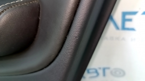 Door trim, rear right card, Volvo XC90 16-22, black leather, under the curtain, armrest and insert, black nappa leather, walnut molding, Bowers & Wilkins, scratches