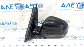 Left side mirror assembly for BMW X3 G01 18-22, 5 pins, turn signal, auto-dimming, BSM, black