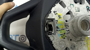 BMW X3 G01 18 leather steering wheel, black, heated, with paddle shifters, scratches, worn, peeling, tears