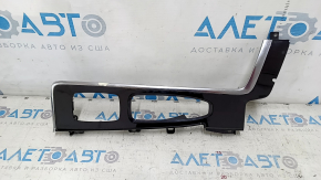 Upper center console trim for Volvo XC90 16-22, gloss black, scratches, chrome peeling