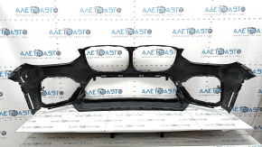 Bare front bumper for BMW X3 G01 18-21 with parking sensors, without camera, black, scratches