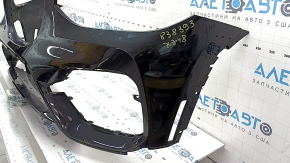 Bare front bumper for BMW X3 G01 18-21 with parking sensors, without camera, black, scratches