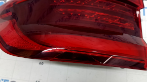 BMW X3 G01 18-21 LED outer fender light, left, broken glass, cracks, scratches