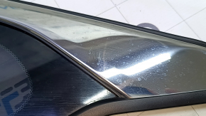 Rear left window, blind glass, Honda Accord 18-22, chrome, scratches on chrome