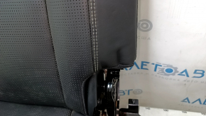 Right rear seat, 3rd row, Volvo XC90 16-23, black leather, nappa, perforation, dented, rust, without lining, dry cleanable