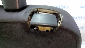 Right rear seat, 3rd row, Volvo XC90 16-23, black leather, nappa, perforation, dented, rust, without lining, dry cleanable