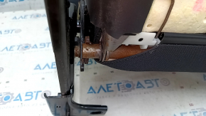 Right rear seat, 3rd row, Volvo XC90 16-23, black leather, nappa, perforation, dented, rust, without lining, dry cleanable