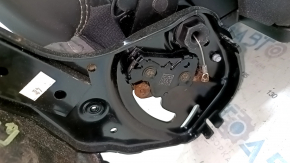 Right rear seat, 3rd row, Volvo XC90 16-23, black leather, nappa, perforation, dented, rust, without lining, dry cleanable