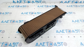 Volvo XC90 16-24 center console cup holders, chrome, with walnut wood trim