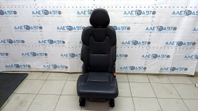 Right rear seat for Volvo XC90 16-23, heated, black nappa leather, perforated, heated, for 3 rows, scratches, dry-cleanable
