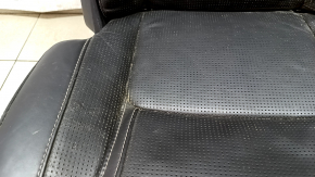 Right rear seat for Volvo XC90 16-23, heated, black nappa leather, perforated, heated, for 3 rows, scratches, dry-cleanable