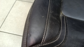 Right rear seat for Volvo XC90 16-23, heated, black nappa leather, perforated, heated, for 3 rows, scratches, dry-cleanable
