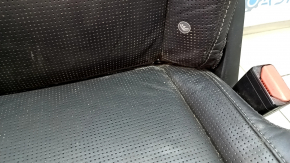 Right rear seat for Volvo XC90 16-23, heated, black nappa leather, perforated, heated, for 3 rows, scratches, dry-cleanable