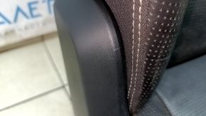 Right rear seat for Volvo XC90 16-23, heated, black nappa leather, perforated, heated, for 3 rows, scratches, dry-cleanable