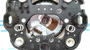The driver's side airbag in the VW Tiguan 22-24 is black and has a rusty squib.