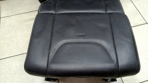 Volvo XC90 16-23 black leather center rear seat for 3 rows, with seat belt, with child seat, needs cleaning, scratches, dented, broken seat belt mount