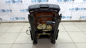 Volvo XC90 16-23 black leather center rear seat for 3 rows, with seat belt, with child seat, needs cleaning, scratches, dented, broken seat belt mount