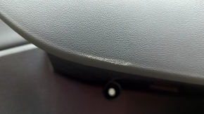 Door trim panel, rear right, Audi E-Tron 19-23, black leather, no curtain, chrome molding, scuffs