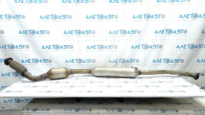 The exhaust pipe with a catalytic converter for a Toyota Rav4 19-22 hybrid, USA built, is dented.
