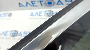 Rear left window with tinted glass for BMW X3 G01 18-21 with chrome molding, torn seal, scratches, dents