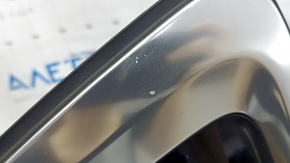 Rear left window with tinted glass for BMW X3 G01 18-21 with chrome molding, torn seal, scratches, dents